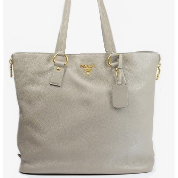 Prada Shoulder Leather Bag Tote - Picture 1 of 7